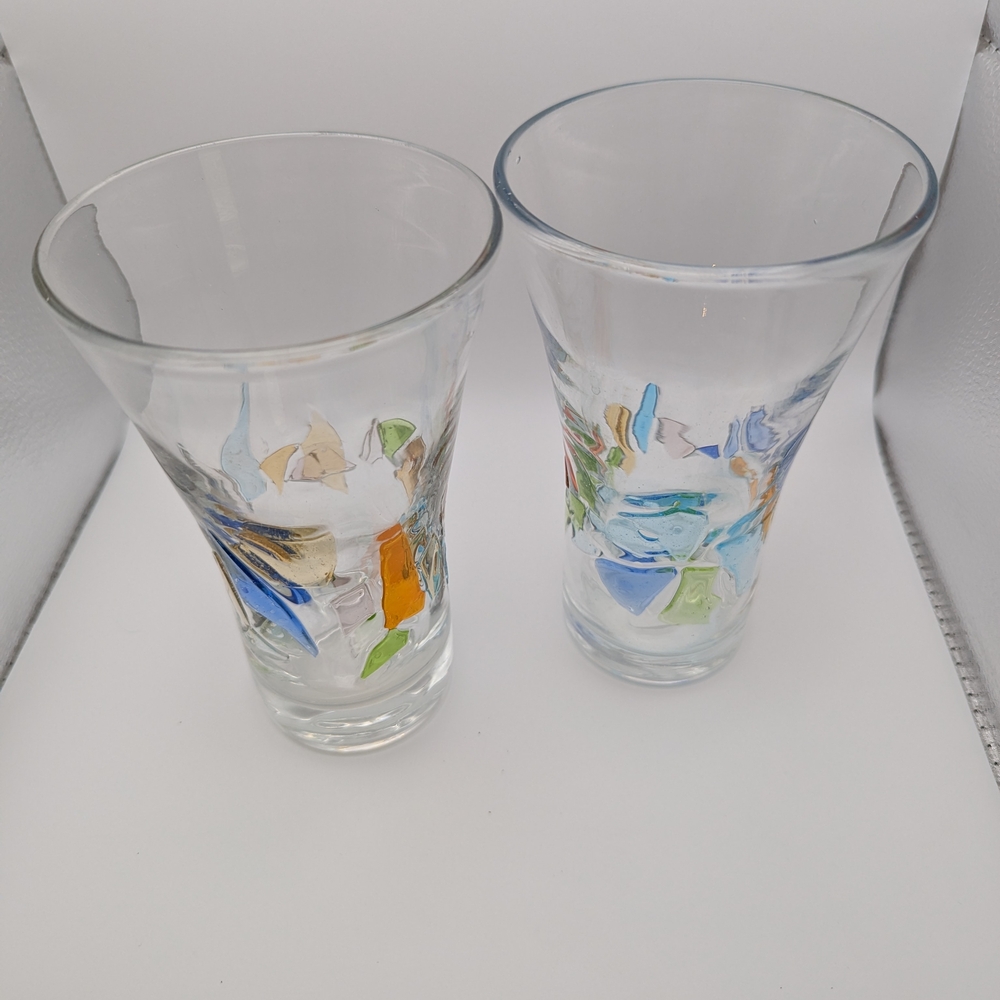 Global AMICI Colorful Glass Mosaic Tumblers (Set Of 2) - Picture 4 of 9